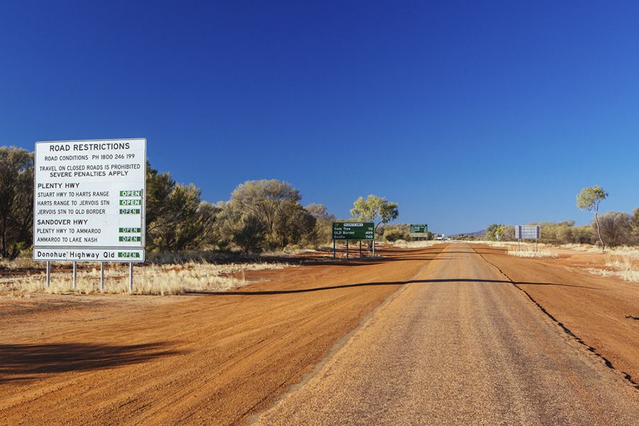 Plenty Highway is a remote outback road